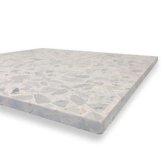 YAMBA WHITE CLOUD LARGE TERRAZZO TILE