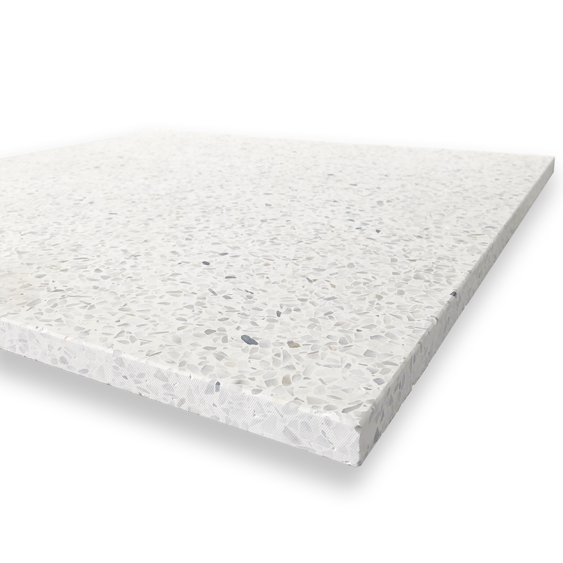 YAMBA WHITE GRAIN LARGE TERRAZZO TILE - Sample