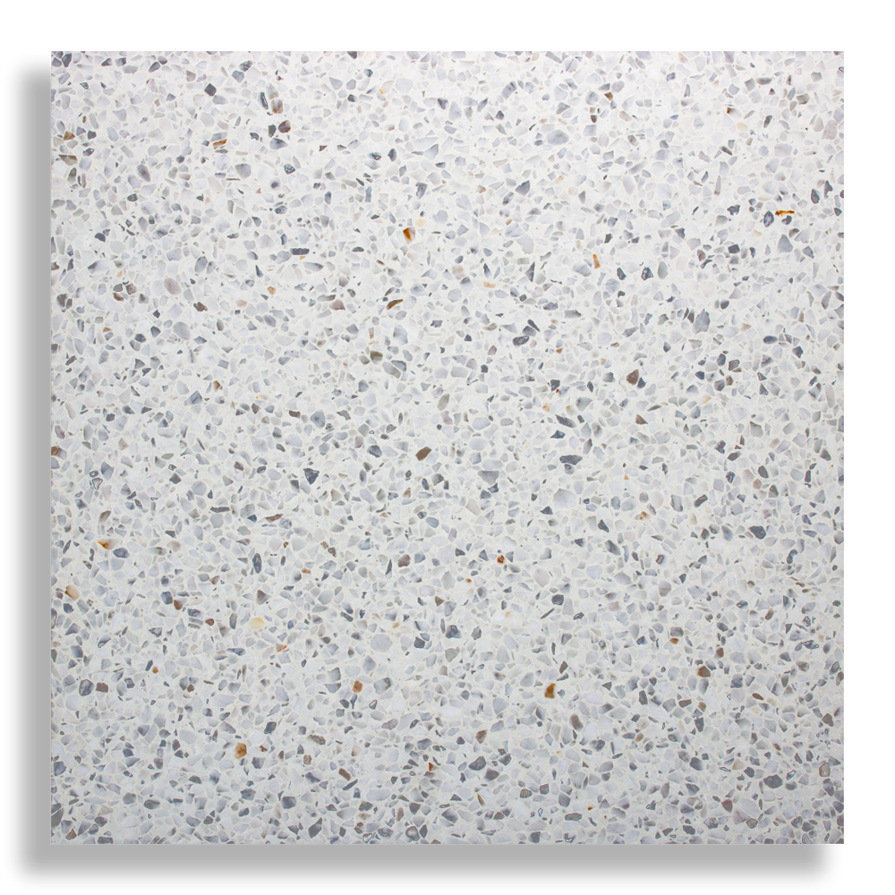 YAMBA WHITE GRAIN MEDIUM TERRAZZO TILE
