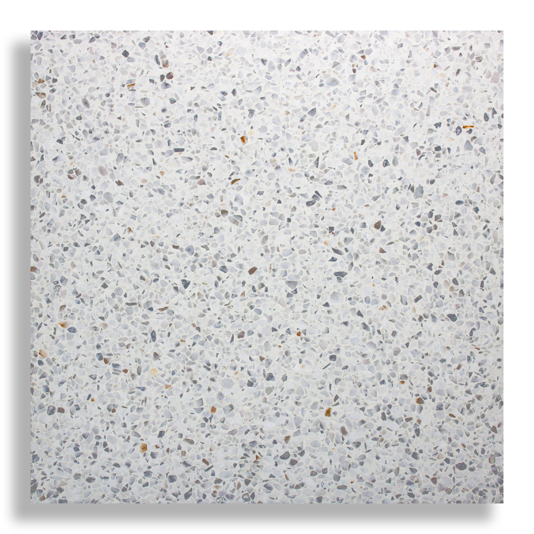 YAMBA WHITE GRAIN MEDIUM TERRAZZO TILE