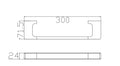 PEARL HAND TOWEL RAIL MATTE BLACK