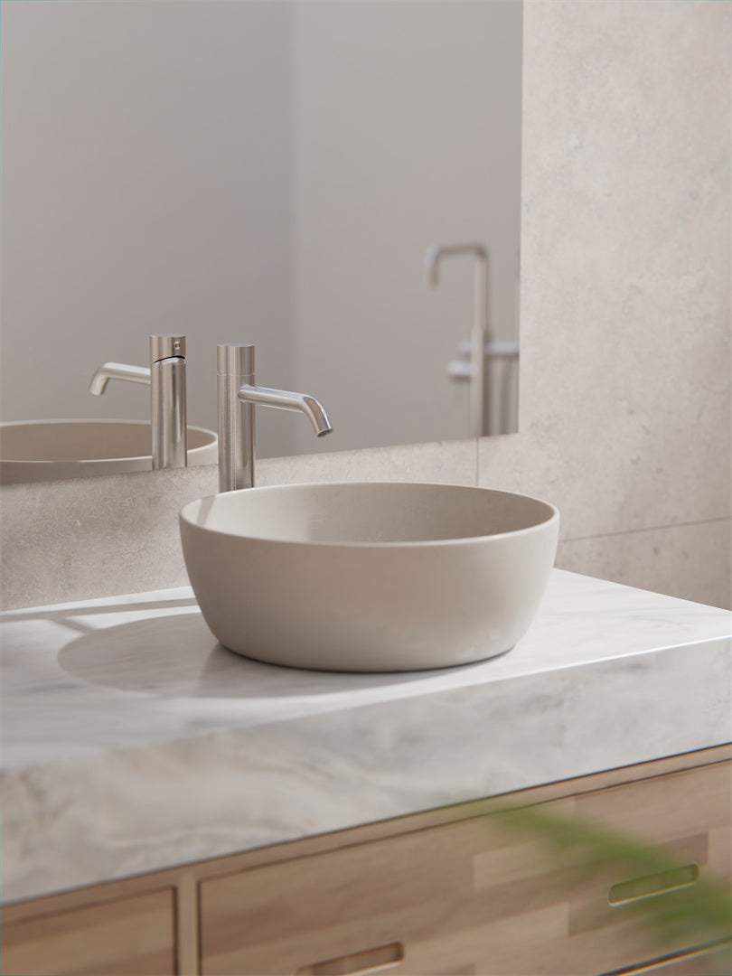 ZEN SS316L TALL BASIN MIXER HANDLESS BRUSHED NICKEL
