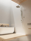 ZEN SS316L TWIN SHOWER BRUSHED NICKEL