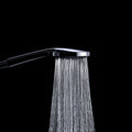 MECCA SHOWER ON BRACKET WITH AIR SHOWER CHROME (NR221905CH) MATTE BLACK