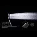 MECCA SHOWER ON BRACKET WITH AIR SHOWER II GUN METAL