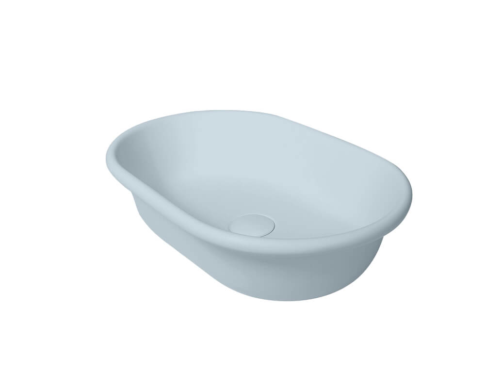 Blanche 53 x 36 TitanCast Solid Surface Above Counter Basin - Special Finish