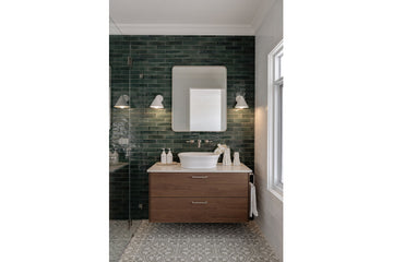 Cambridge 54 x 39 TitanCast Solid Surface Above Counter Basin-Satin Silk White — White & Neutral, Rectangle