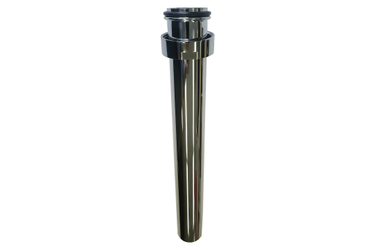 Vertical Extension Pipe for AU4040 Bottle P Trap - Chrome — Bathroom Accessories