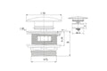 40mm Safety Pull-Out Pop-Up Bath Waste with Short Tail with Overflow - Chrome