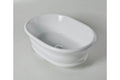 Cambridge 54 x 39 TitanCast Solid Surface Above Counter Basin-Satin Silk White