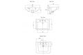 Stafford 58 x 45 Wall Hung Basin