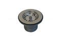 50 x 50mm Polished Stainless Steel Basket Waste with Long Screw