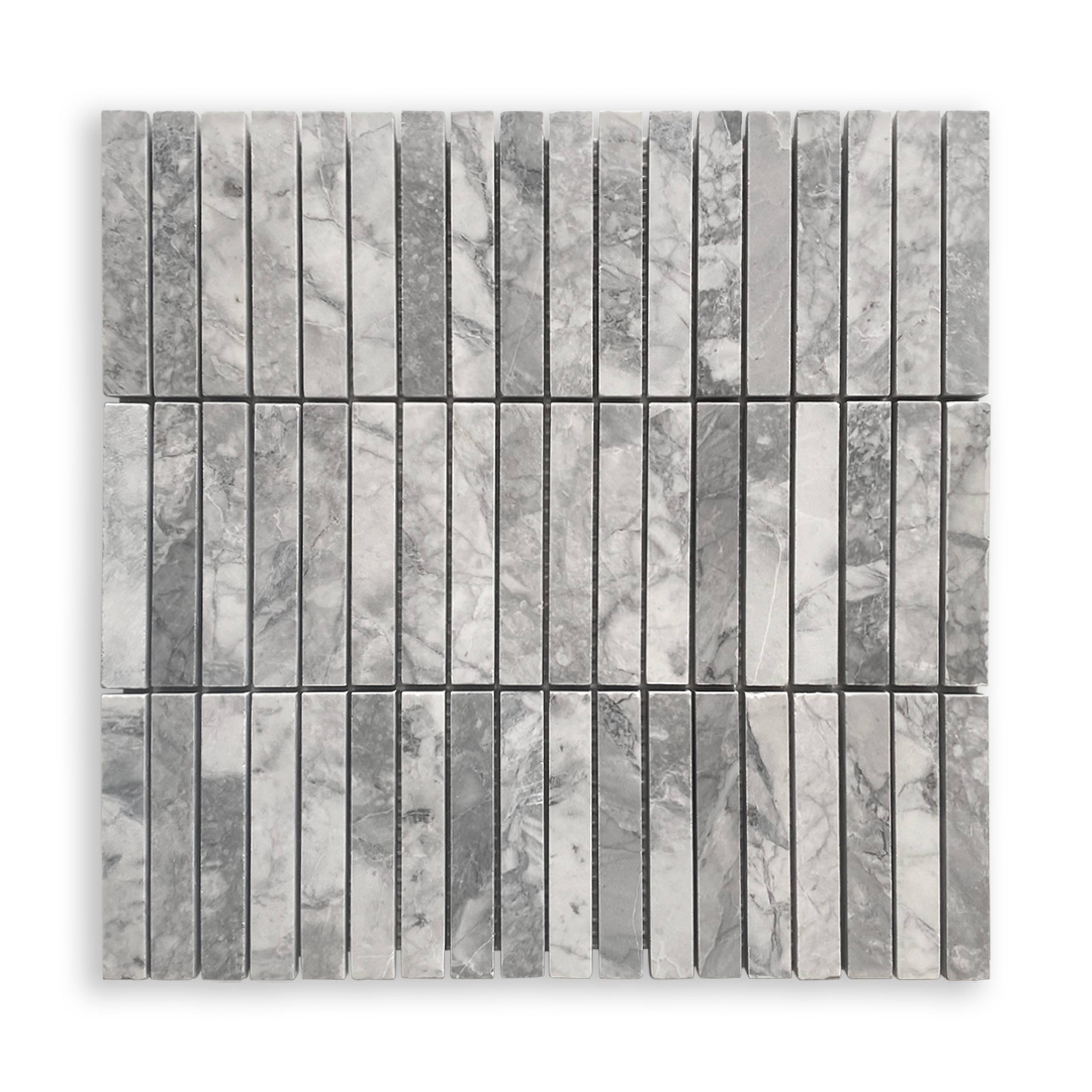 Bastoni Super White Natural Stone Kit Kat Mosaic Tile