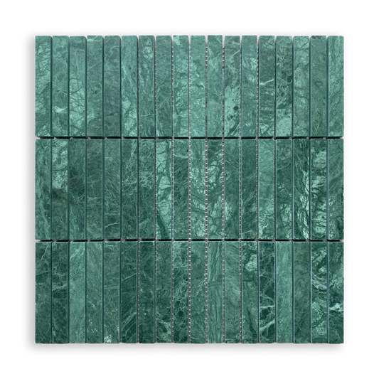 Bastoni Taj Green Natural Stone Kit Kat Mosaic Tile