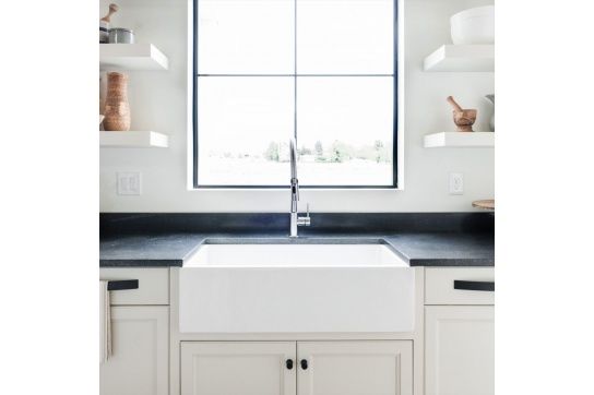 Patri 75 x 46 Fine Fireclay Single Bowl Farmhouse Butler Sink