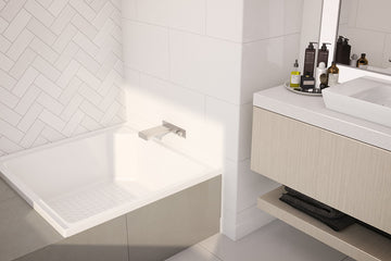 Decina Bella 910 Inset Shower Bath — White Baths, Acrylic Baths, Built In Baths, Rectangular Baths