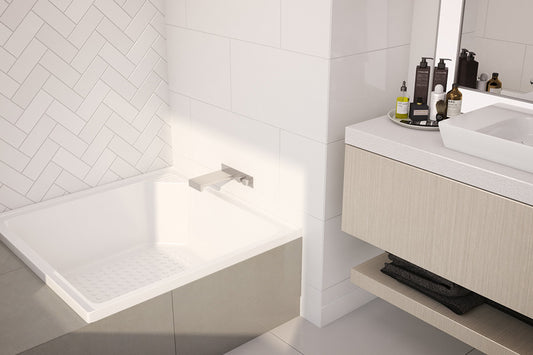 Decina Bella 910 Inset Shower Bath — White Baths, Acrylic Baths, Built In Baths, Rectangular Baths