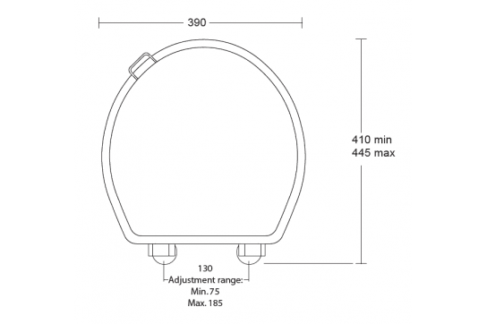 Birmingham High Gloss Black Soft Closing Toilet Seat