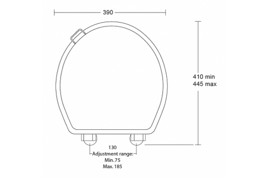Birmingham High Gloss White Soft Closing Toilet Seat