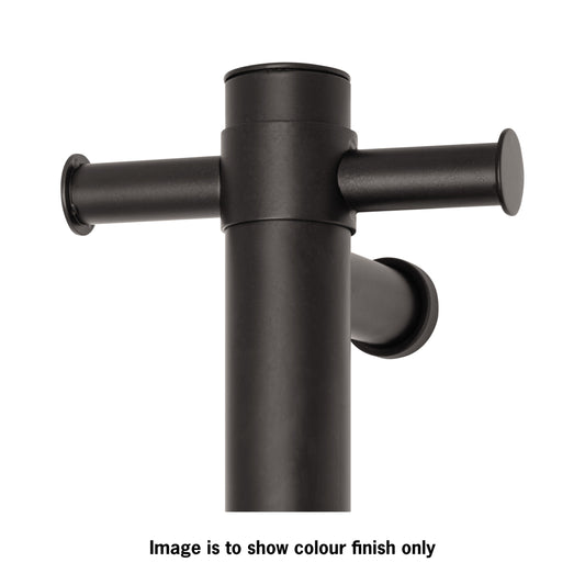 VTH900B Matt Black Vertical Heated Towel Rail