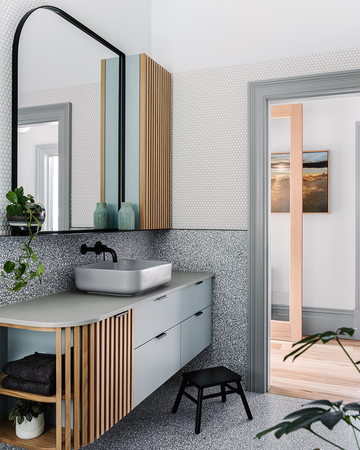 Cube Basin (Sky Grey)