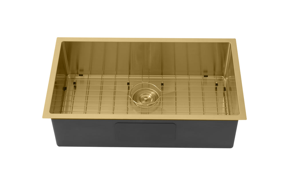 Kliff Hand Made PVD Stainless Steel Sinks 720mm LK-SSK-72 — Chrome & Stainless