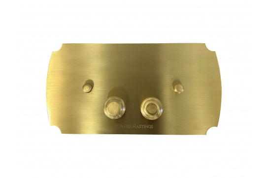Claremont Brushed Brass Flush Plate