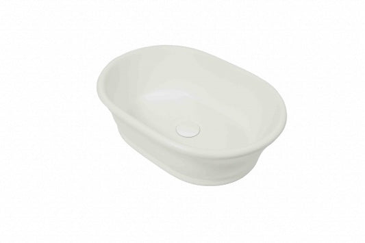 Cambridge 54 x 39 TitanCast Solid Surface Above Counter Basin - Gloss White