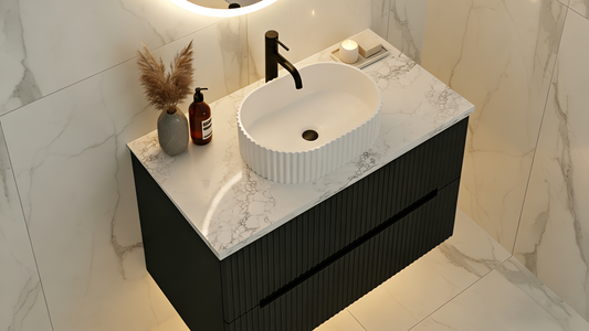 Calacatta White (WG486) Zero Silica Engineer Stone Top LK-QCW