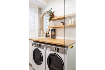 Cuisine 30 x 46 Inset / Undermount Fine Fireclay Gloss White Sink — Fireclay & Ceramic, Kitchen Sinks