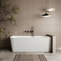 Ashton Corner Back To Wall Bath - Gloss White