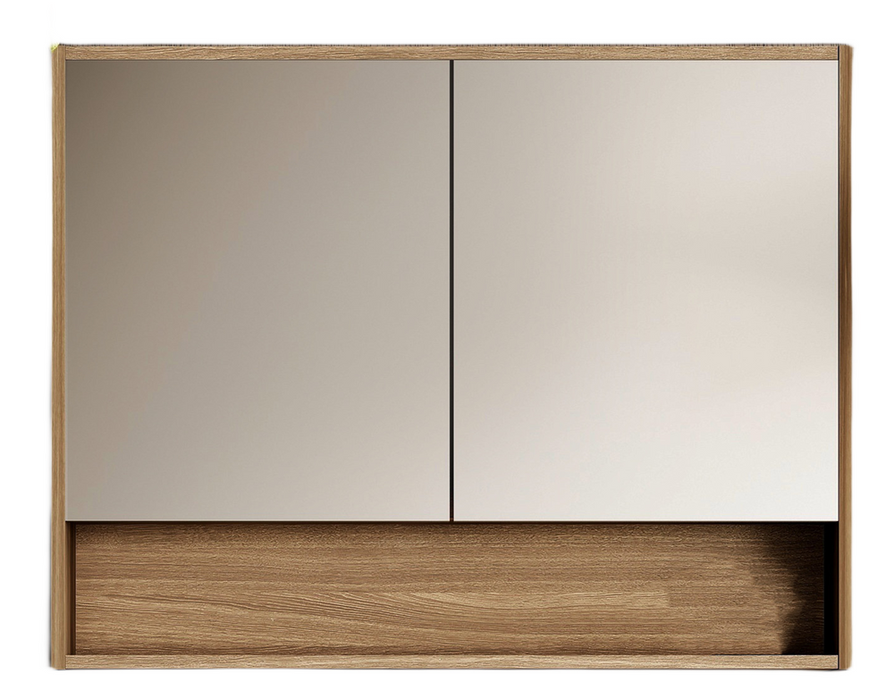 Cicero 900mm Shaving Cabinet - Natural Walnut