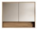 Cicero 900mm Shaving Cabinet - Natural Walnut