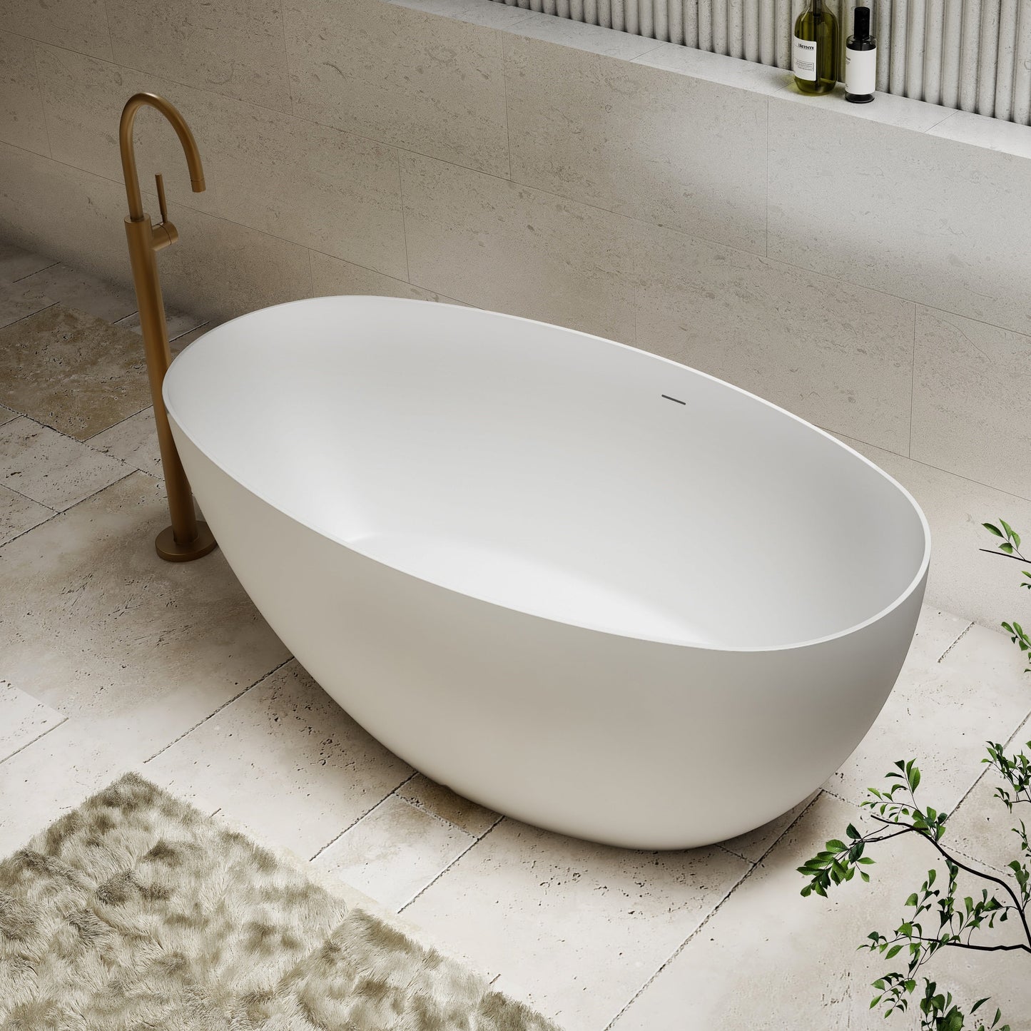 Egg Shell Bathtub - Gloss White