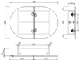 Elli Pill 900mm Shaving Cabinet