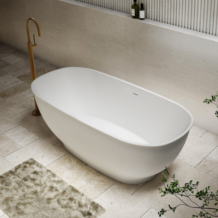 Hampton Freestanding Bath Matte White