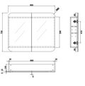 Cassa Design Rec 900x750mm Shaving Cabinet