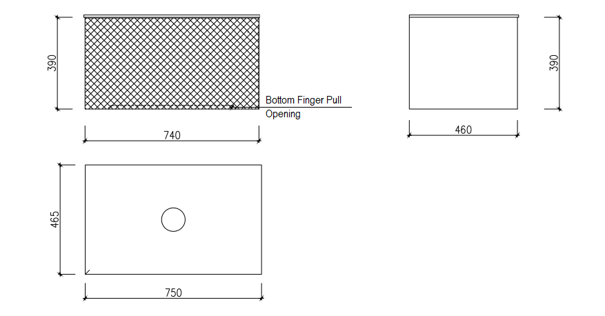 Relievo 750mm Wall Hung Vanity
