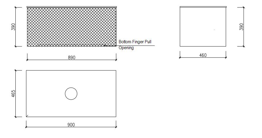 Relievo 900mm Wall Hung Vanity