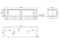 Westminster 1800mm Wall Hung Vanity