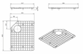 Chester Sink Grid - Right Hand Side