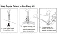 Cistern to Pan Snap Toggle Blind Fixing Kit