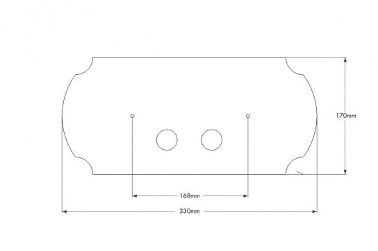 Claremont Brushed Brass Flush Plate