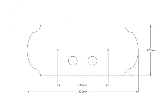 Claremont Chrome Flush Plate