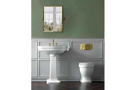 Claremont Brushed Brass Flush Plate
