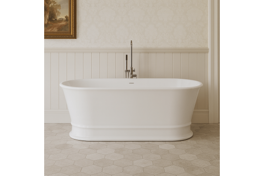 Claremont 170 x 84 MagnaCast Free Standing Bath - Gloss White