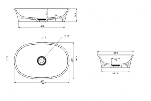 Claremont 60 MagnaCast Basin - Matte White