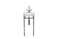 Claremont 38 x 31 Nuovo Basin Stand — Chrome, Freestanding