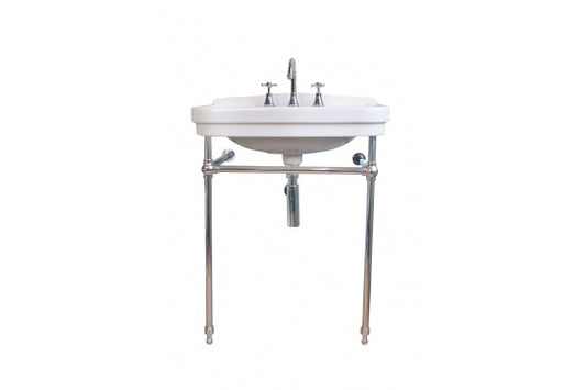 Claremont 68 x 51 Brushed Nickel Basin Stand
