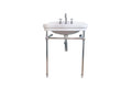 Claremont 68 x 51 Nuovo Basin Stand — Chrome, Freestanding